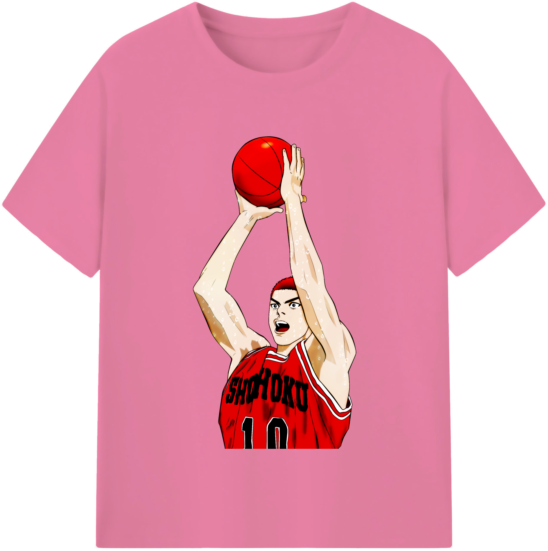 SLAM DUNK／スラムダンク 綿100％半袖Tシャツ（フロントプリント）